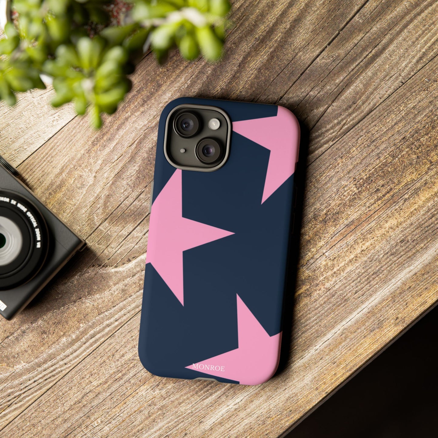 Navy & Pink Star Tough Cover
