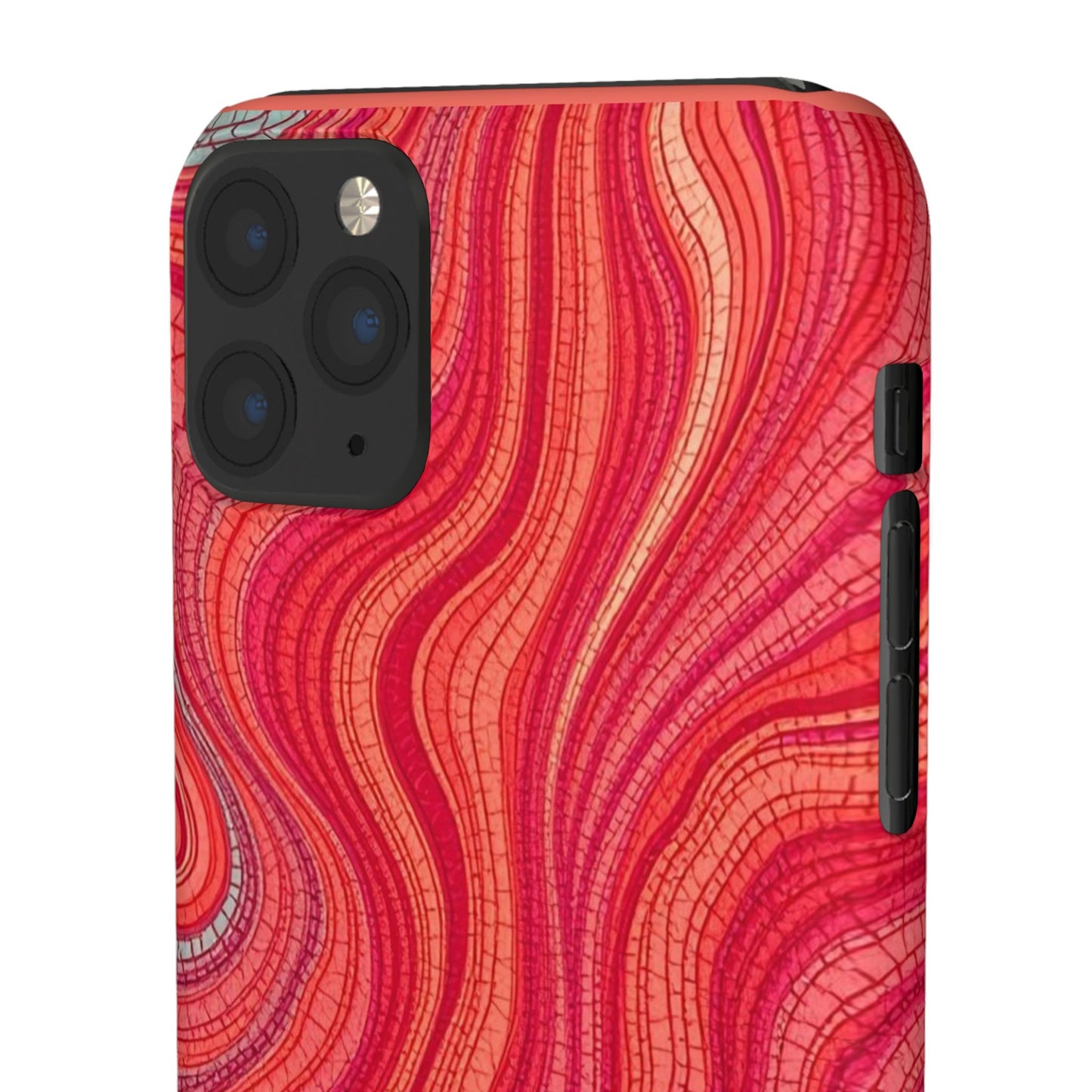 Retro Wavy Red Case
