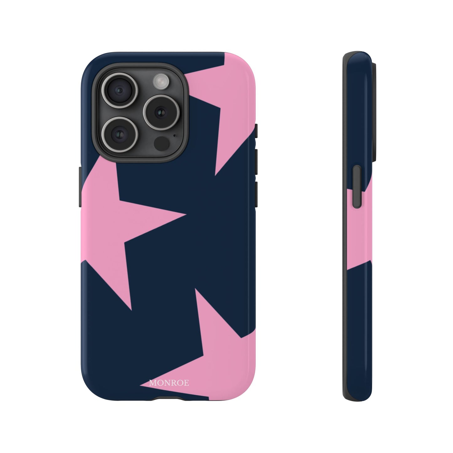 Navy & Pink Star Tough Cover
