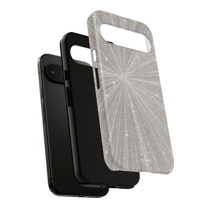 Sparkling Silver Burst Tough Case