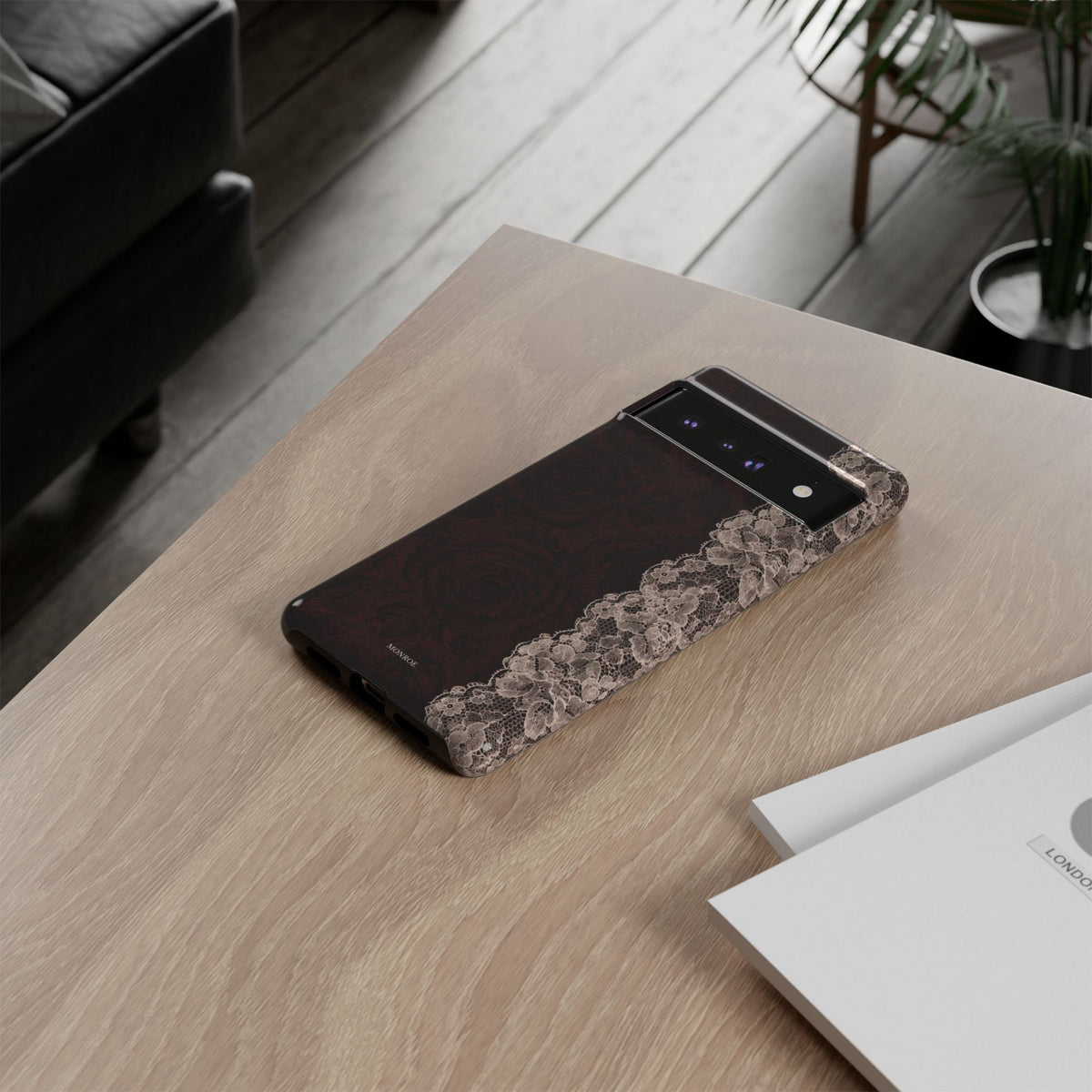 Burgundy Rose Tough Case