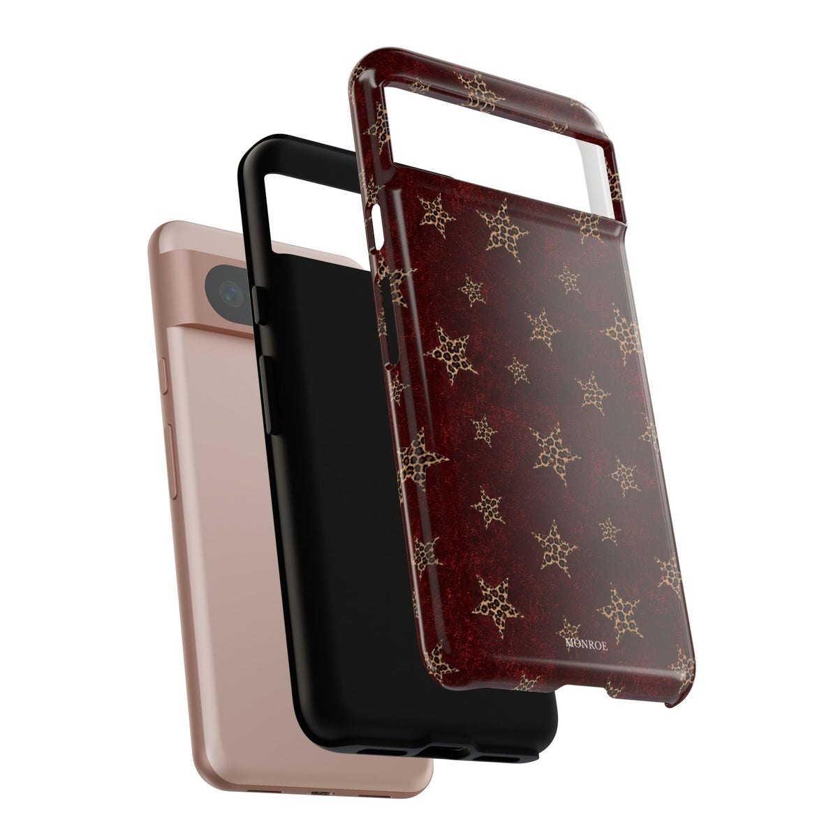 Burgundy Leopard Star Tough Case