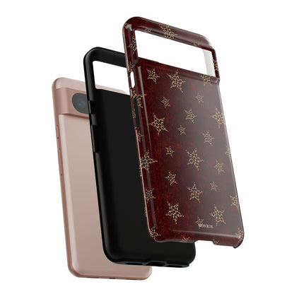 Burgundy Leopard Star Tough Case