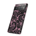 Pink Lace Pattern Tough Phone Case