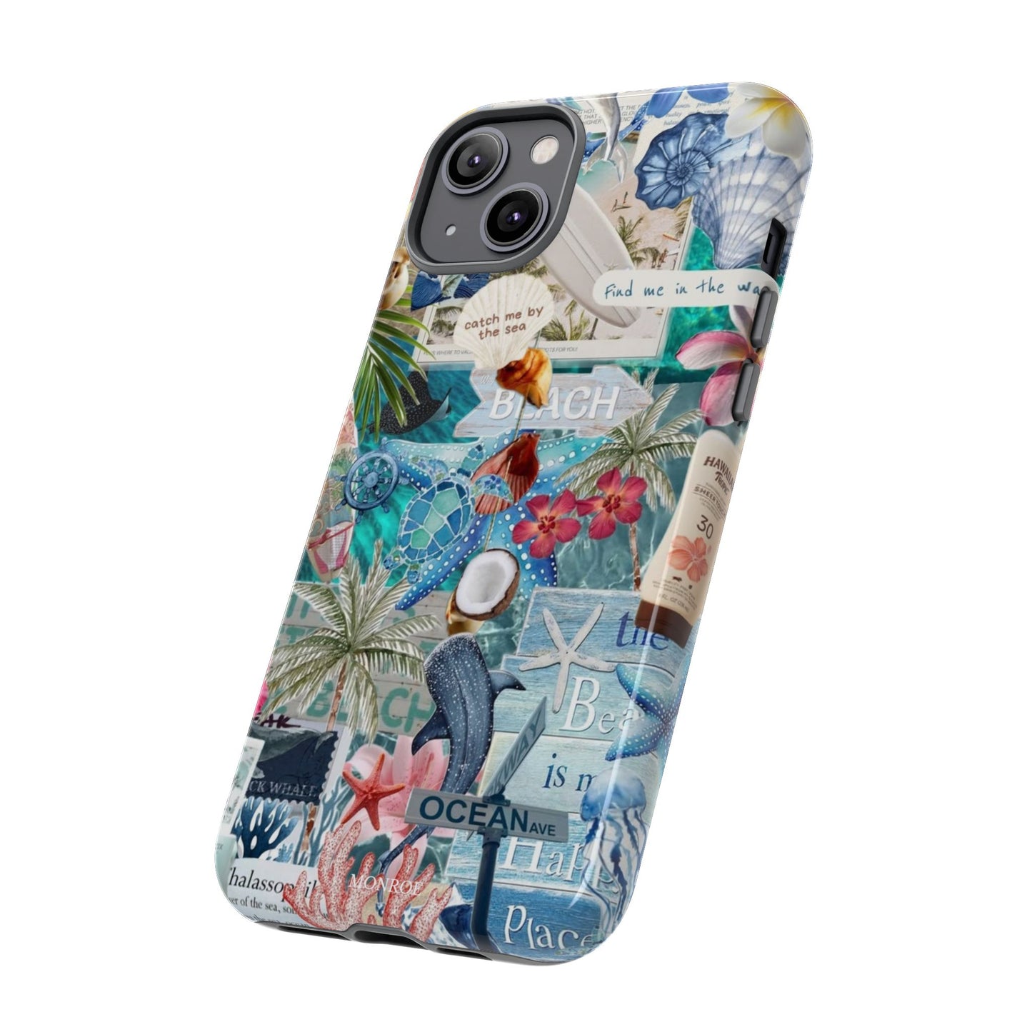 Tropical Beach Collage Tough Case