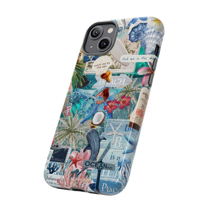 Tropical Beach Collage Tough Case