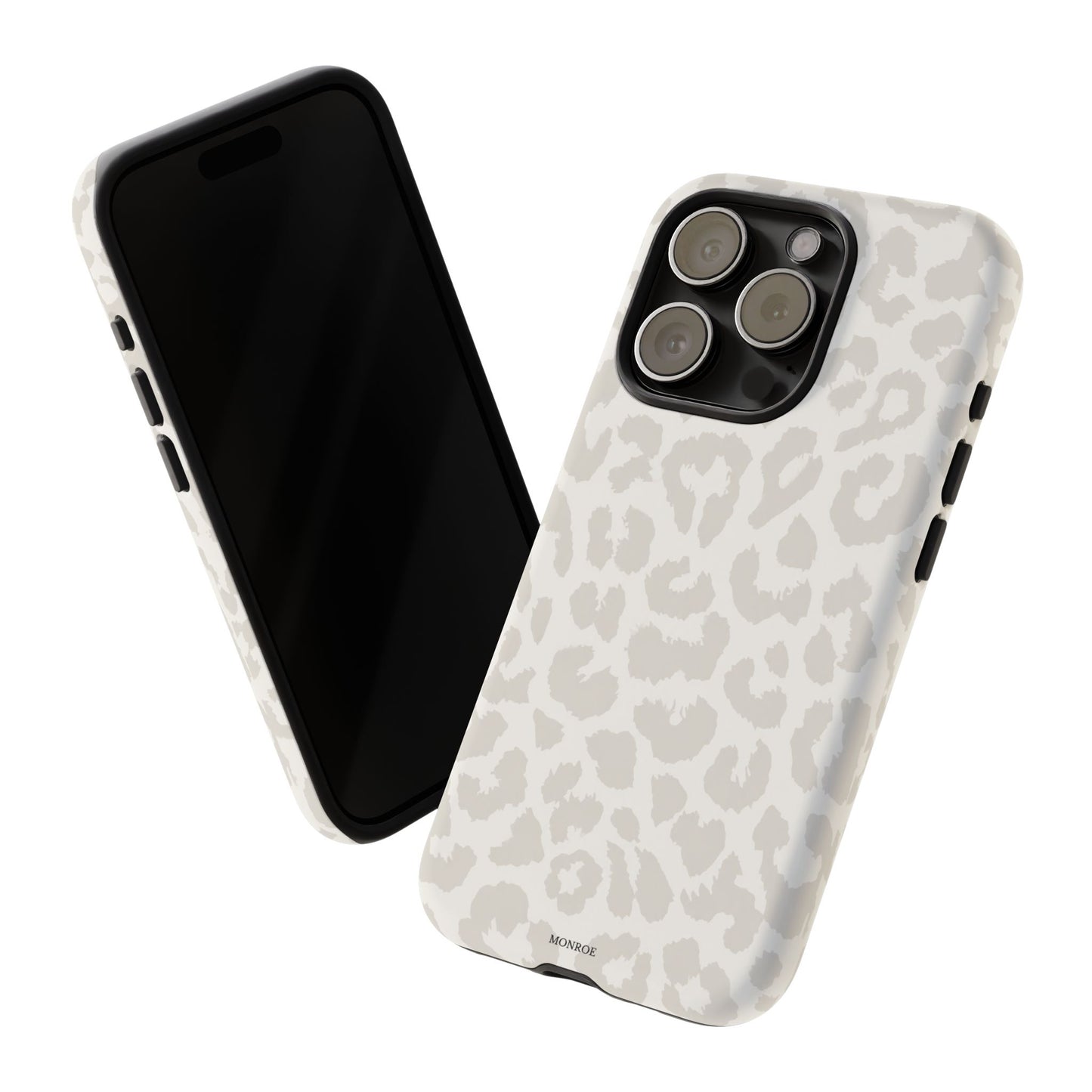 White Leopard Print Tough Case