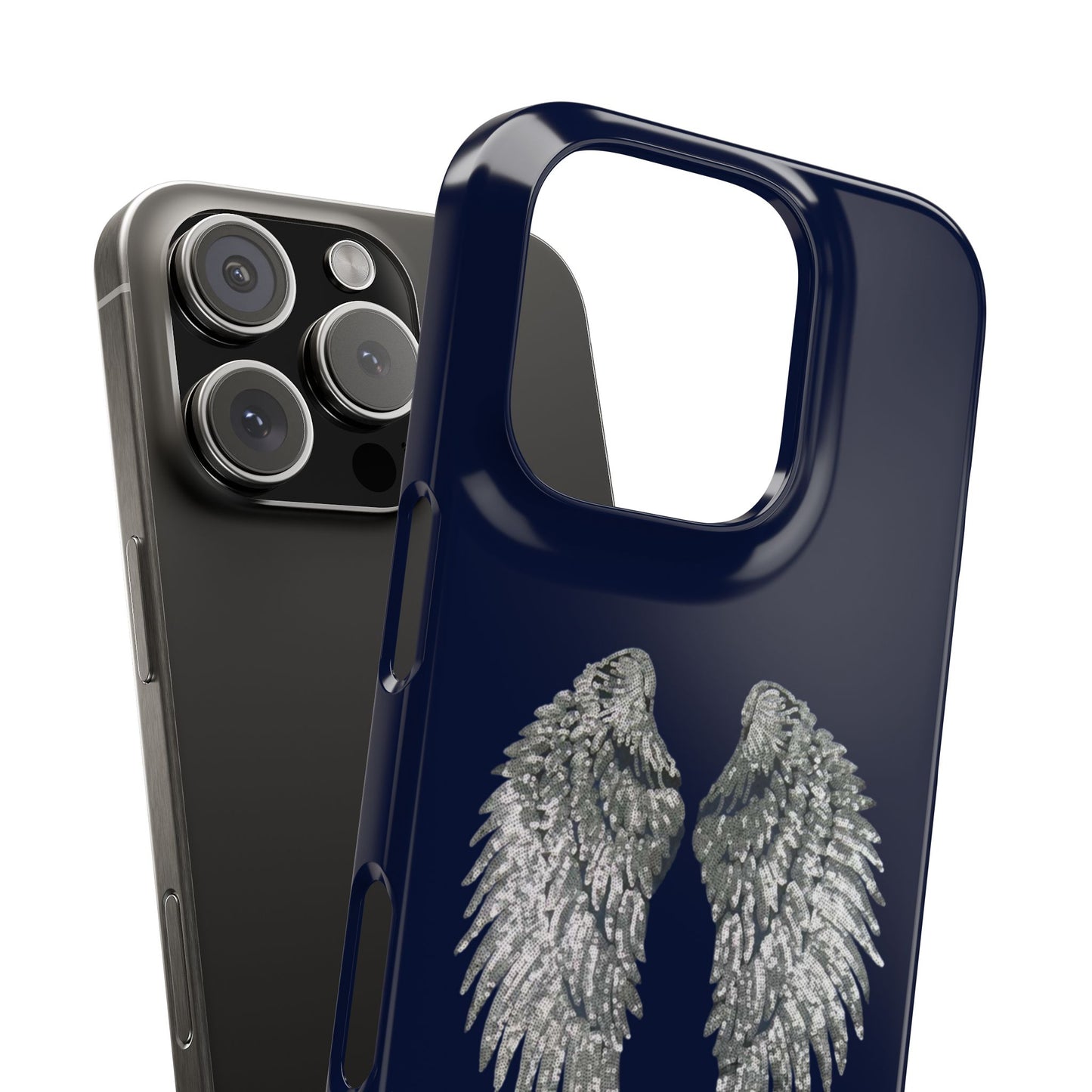 Navy Angel Wings Case