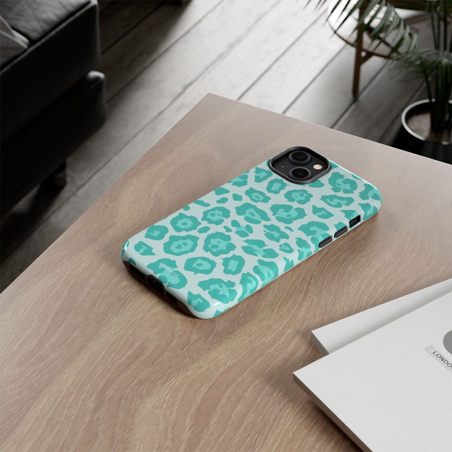 Teal Leopard Tough Case