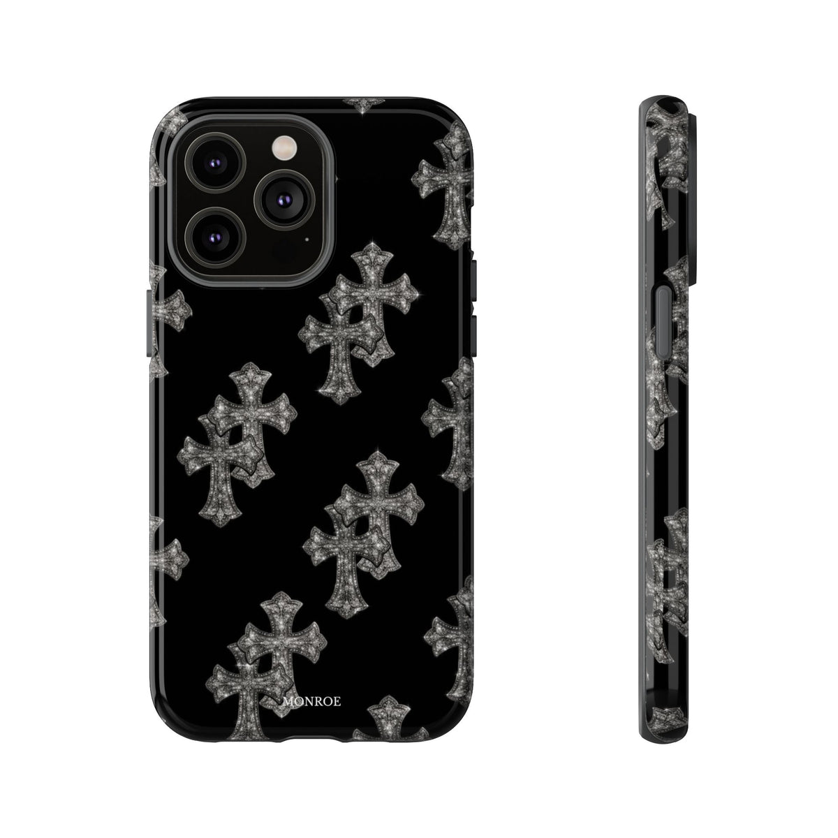 Black Crystal Cross Tough Case
