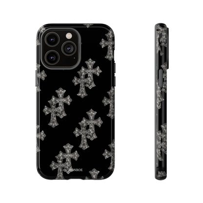 Black Crystal Cross Tough Case