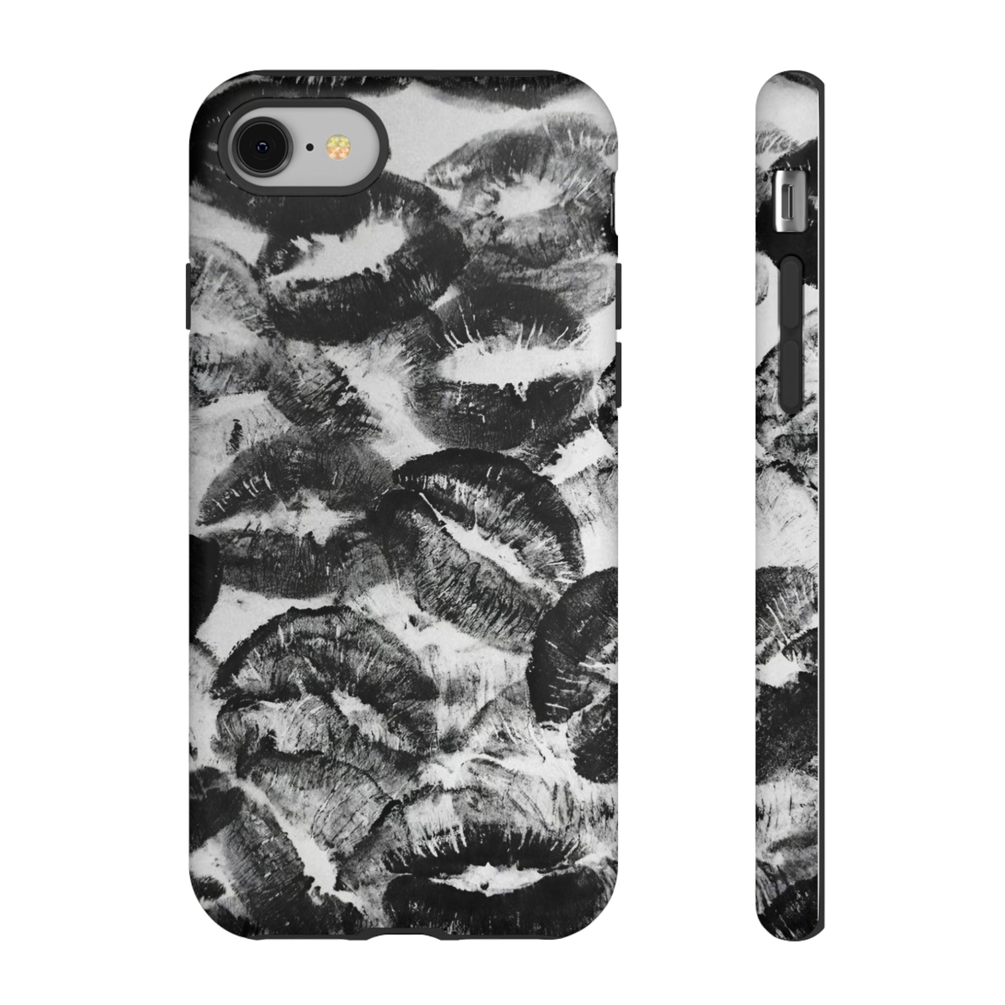 Black and Kiss Design Phone Case