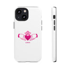 Pink Irish Claddagh Symbol Tough Phone Case