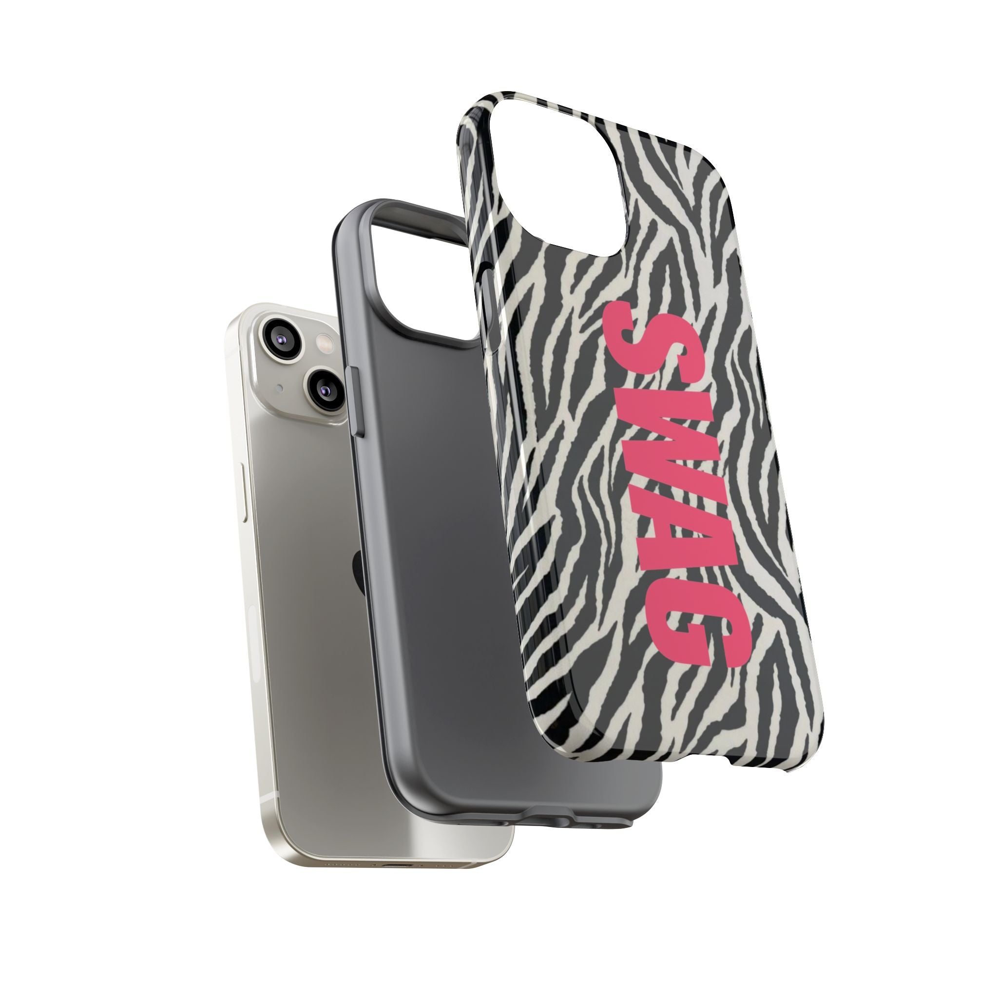 'SWAG' Zebra Print Tough Case