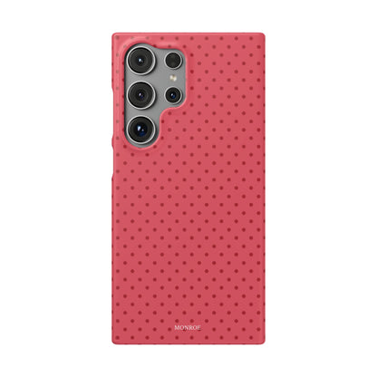 Coral Polka Dot Snap Phone Case