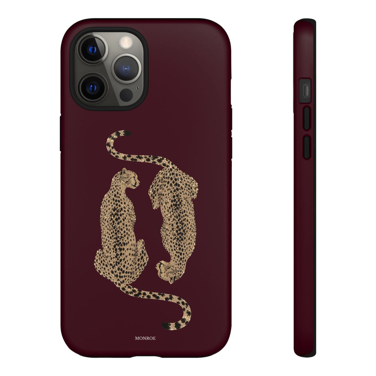 Burgundy Cheetah Tough Case