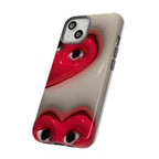 3D Hearts Phone Case