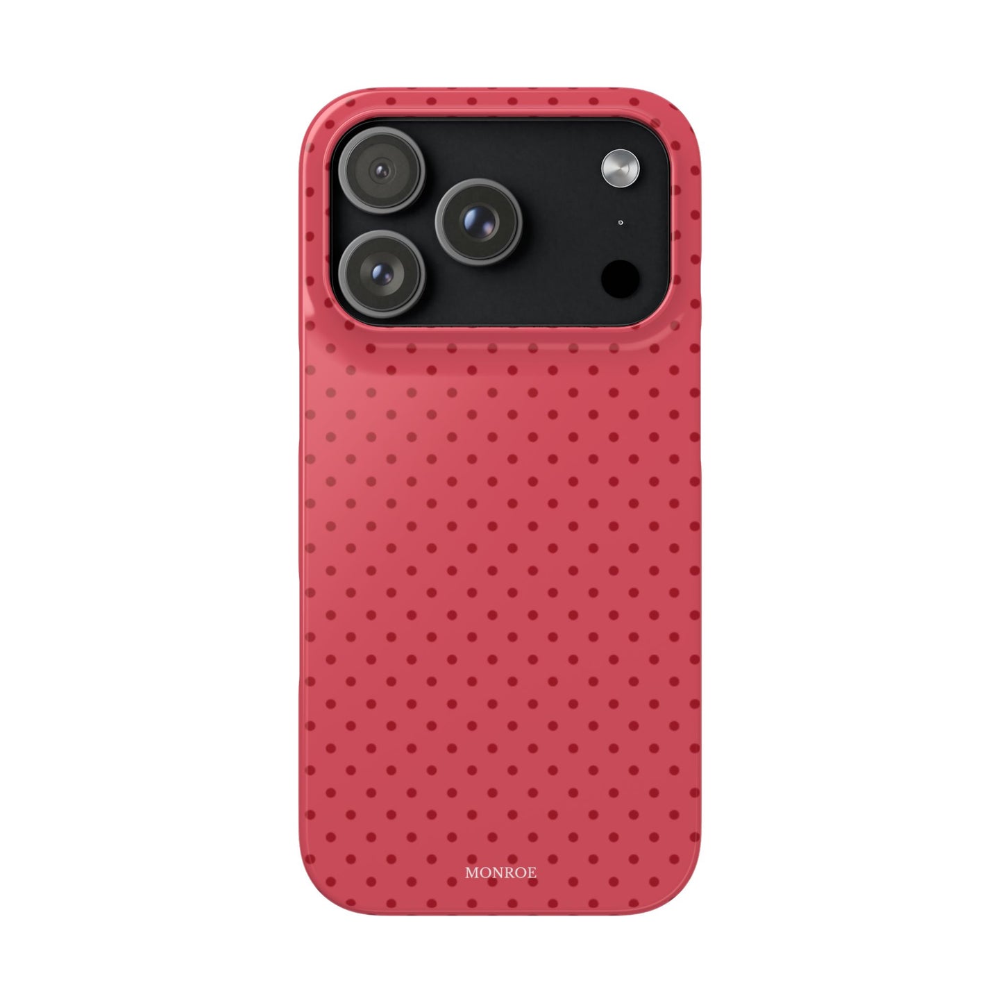 Coral Polka Dot Snap Phone Case
