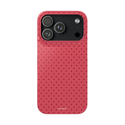 Coral Polka Dot Snap Phone Case