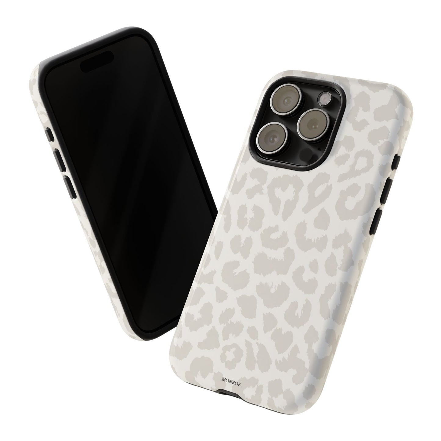 White Leopard Print Tough Case