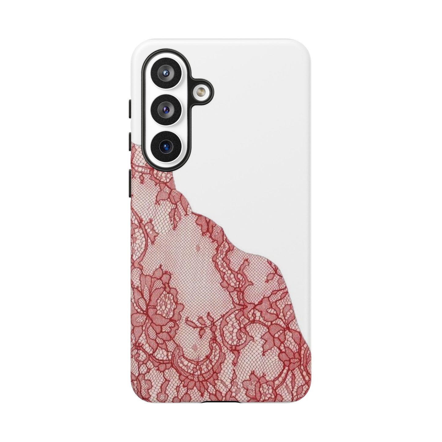 Red Lace Edge Tough Phone Case