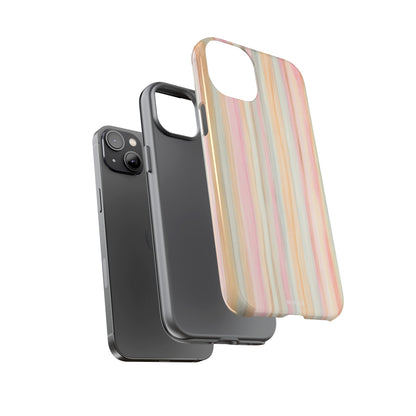 Pastel Watercolor Stripe Tough Case