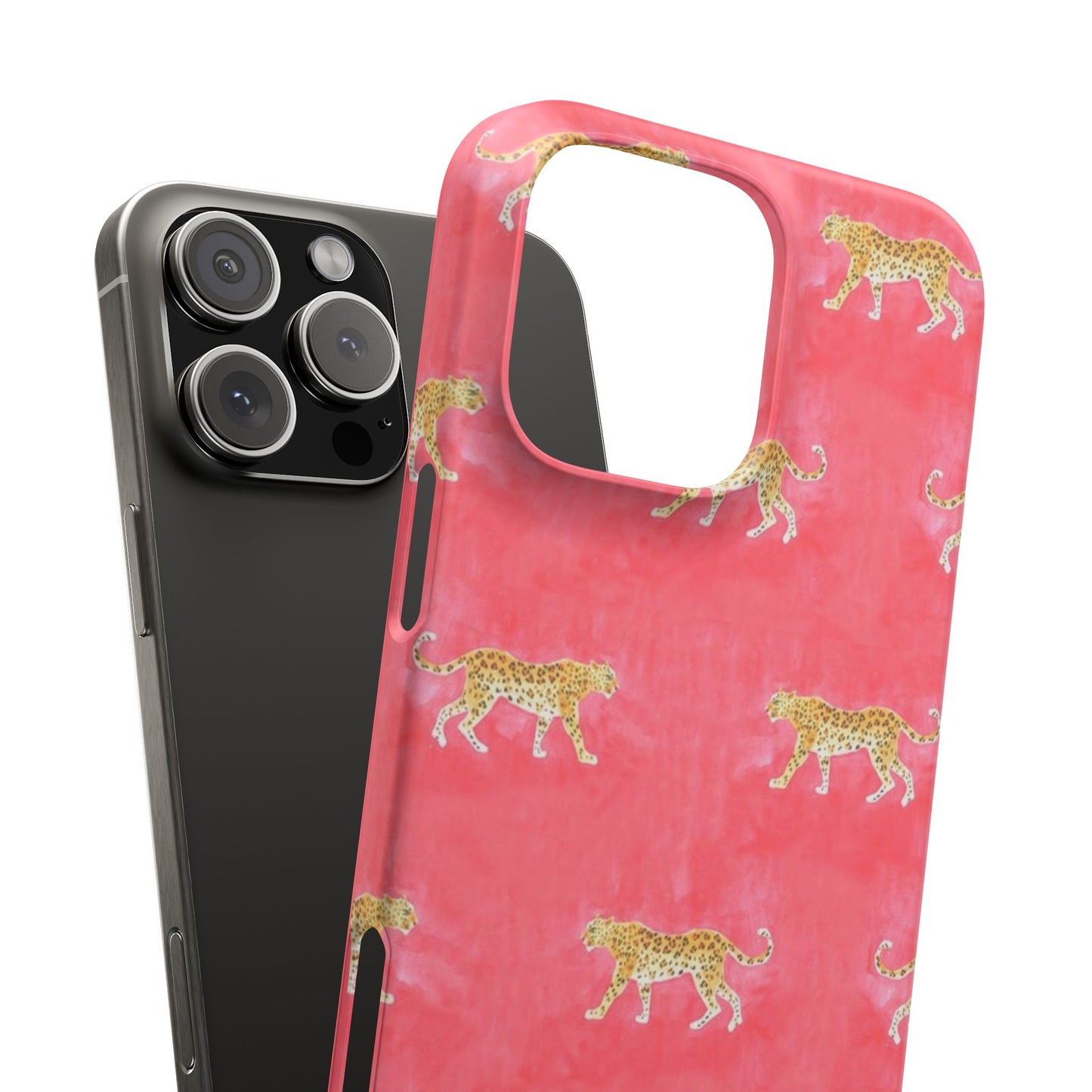 Pink Watercolor Leopard Case