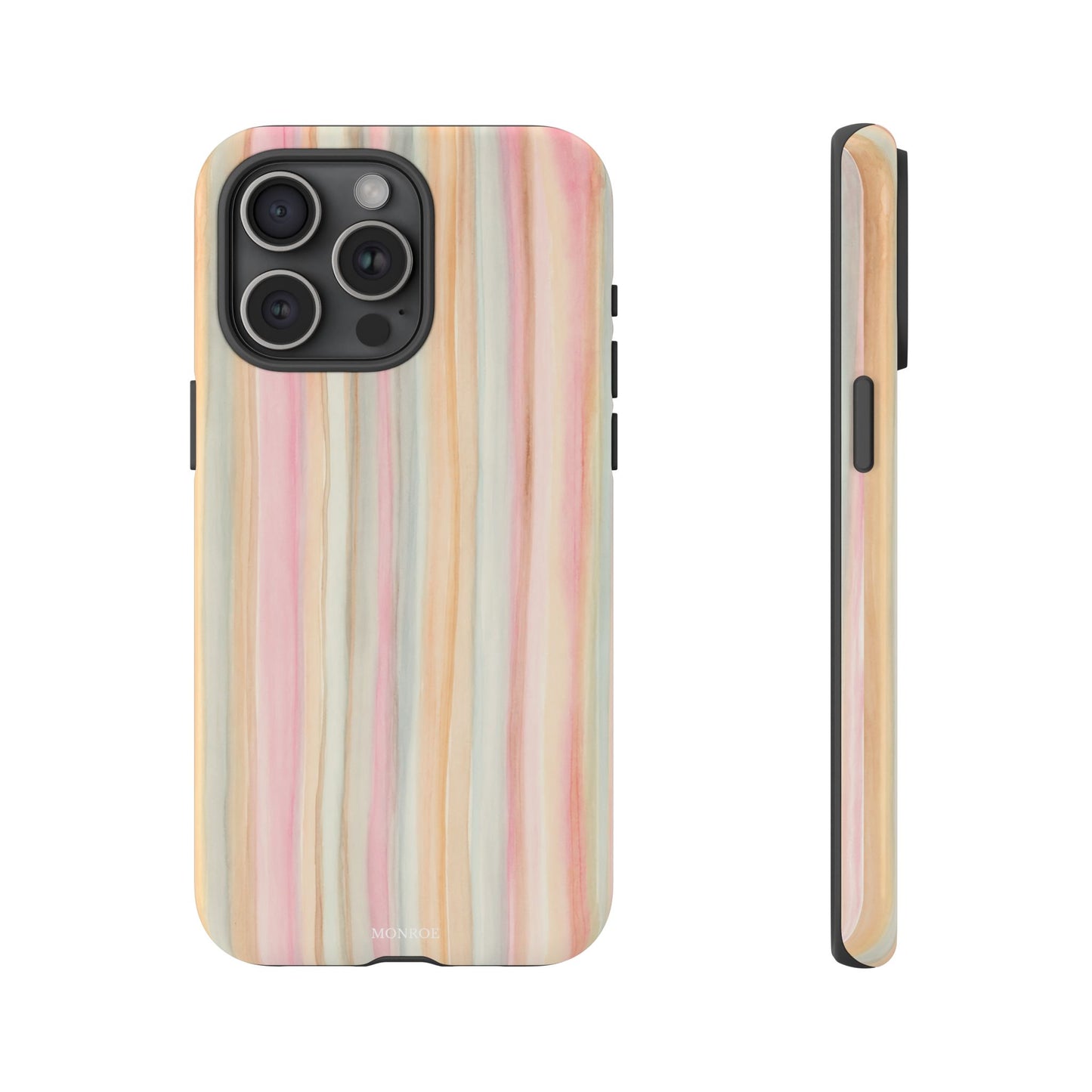 Pastel Watercolor Stripe Tough Case