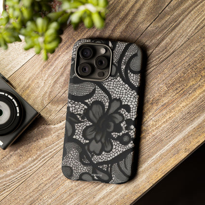 Black Floral Vintage Case