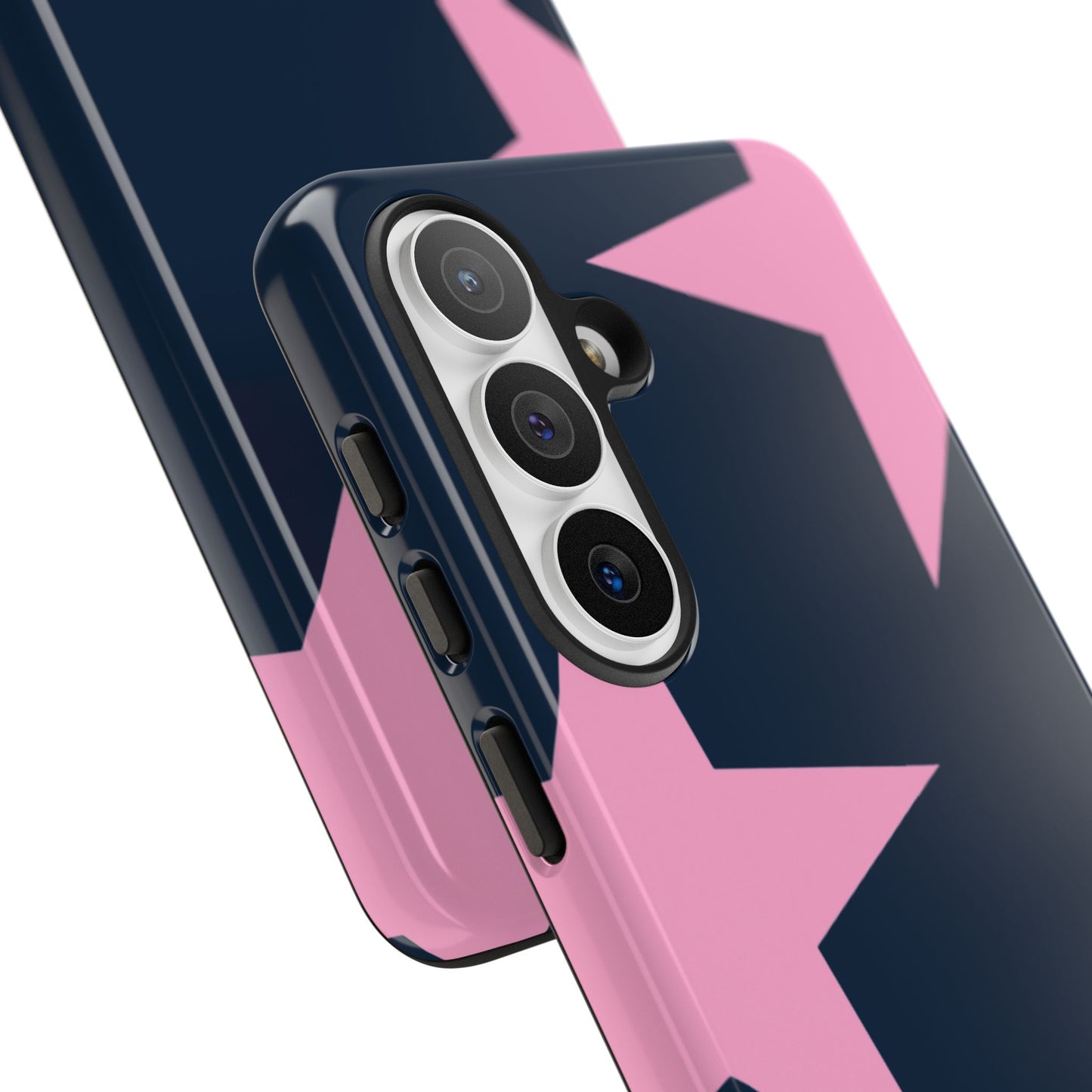 Navy & Pink Star Tough Cover