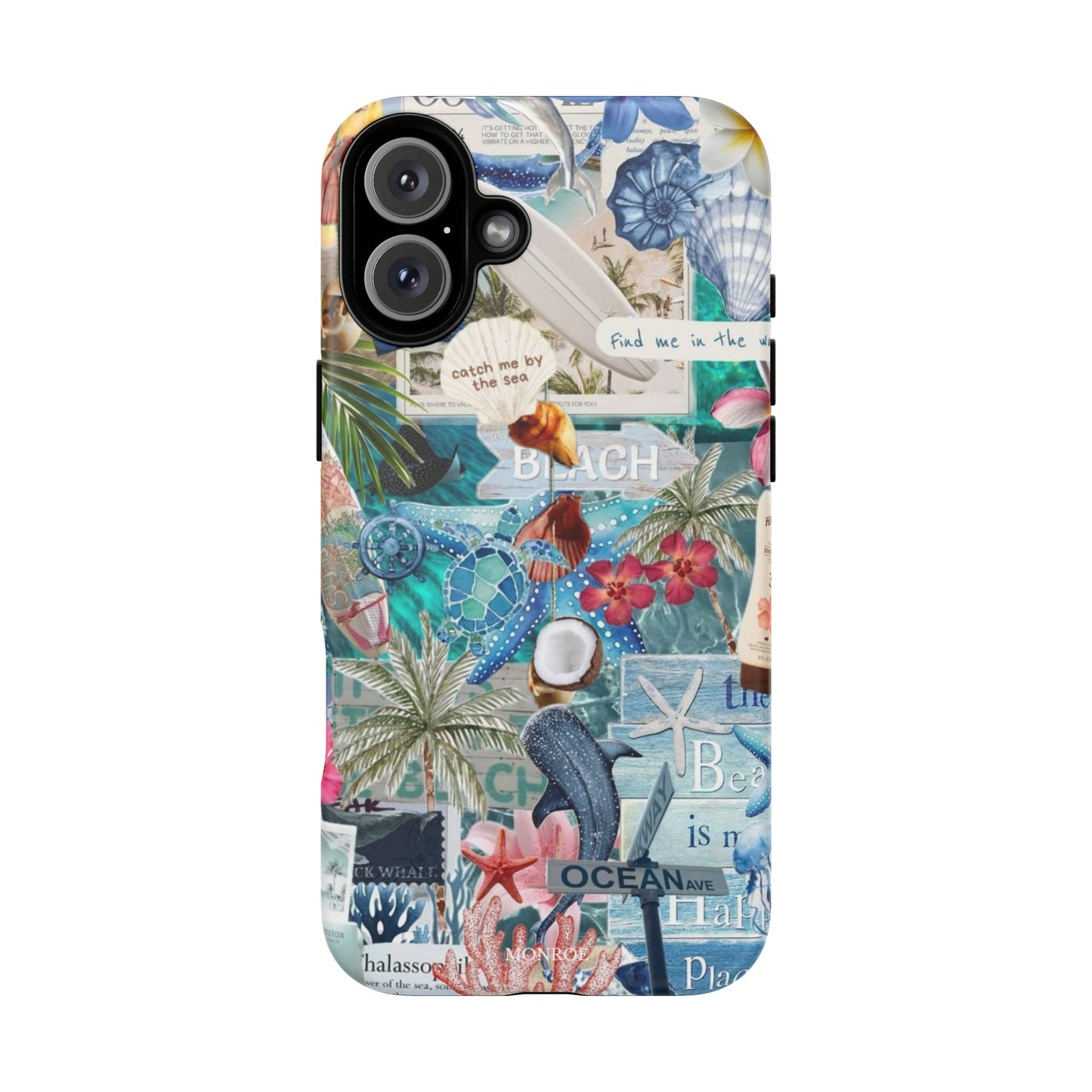 Tropical Beach Collage Tough Case