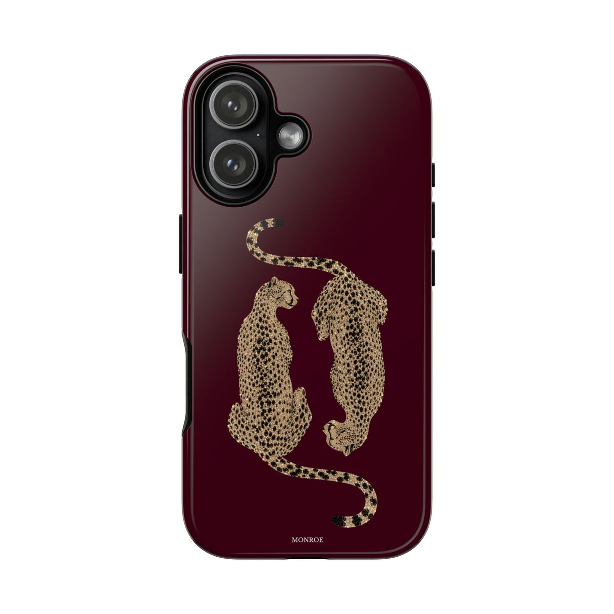 Burgundy Cheetah Tough Case