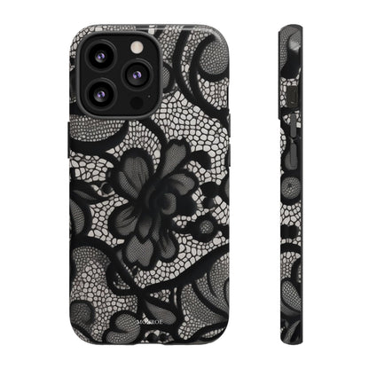 Black Vintage Lace Tough Case