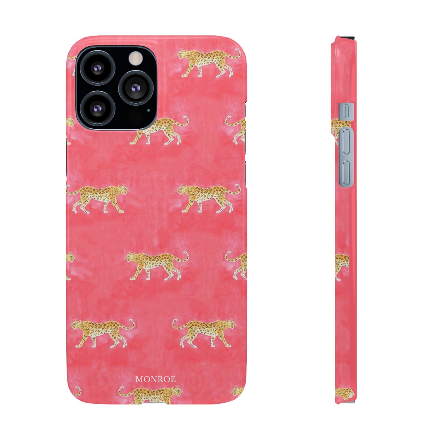 Pink Watercolor Leopard Case