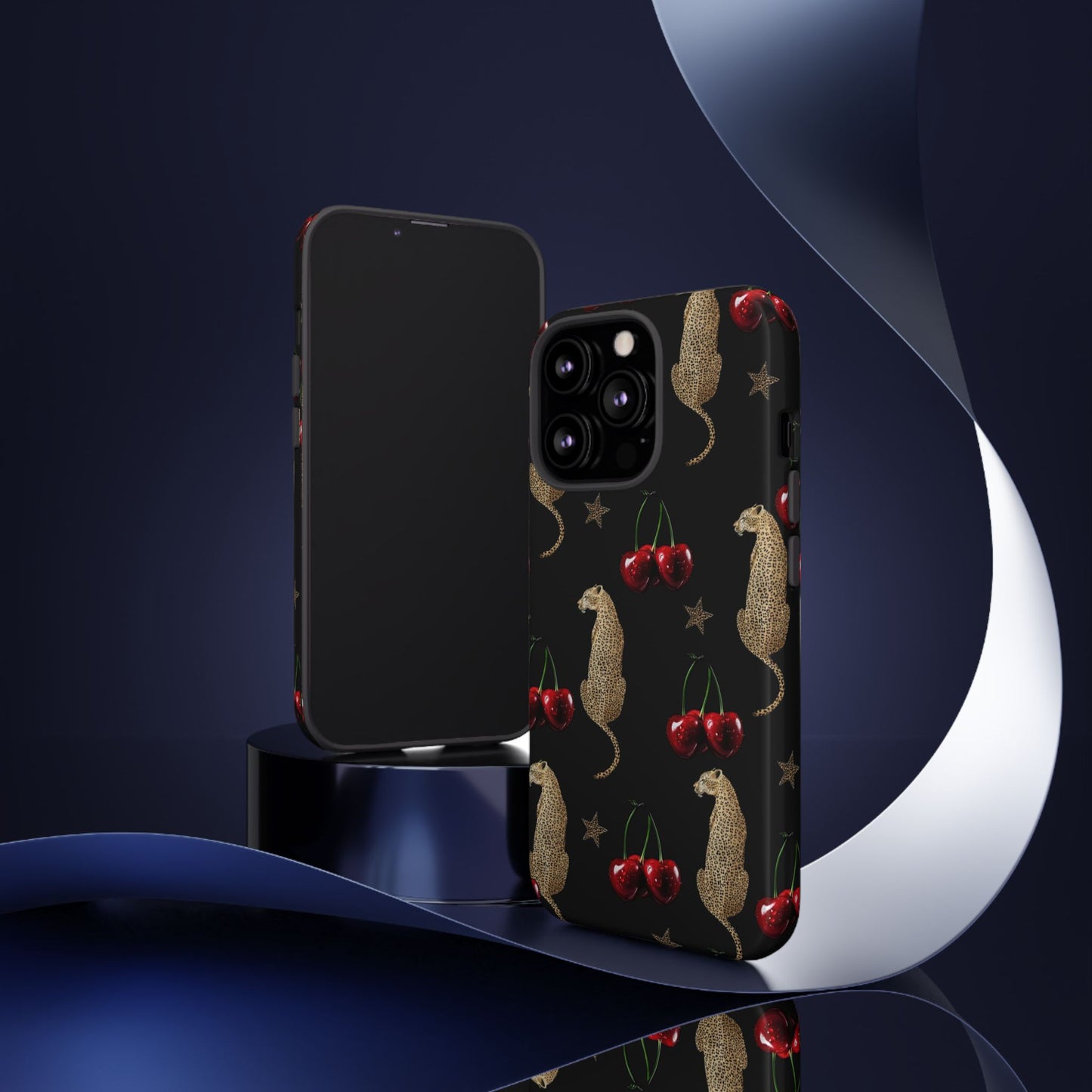 Leopard & Cherry Tough Case