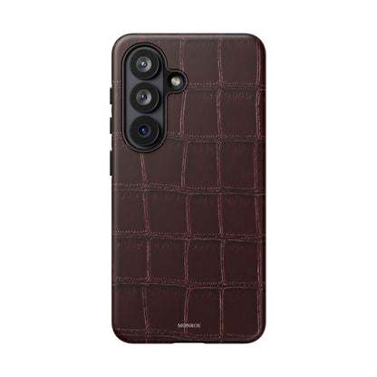 Burgundy Croc Tough Case