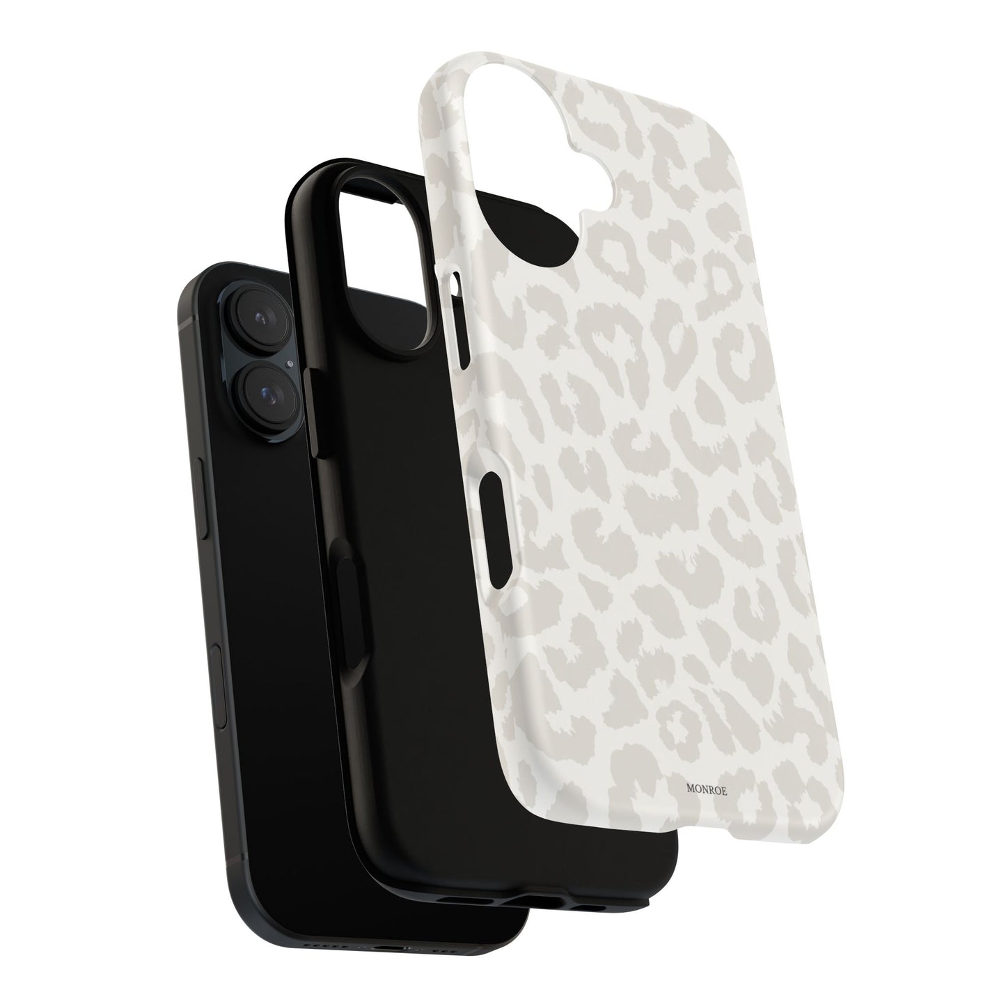White Leopard Print Tough Case
