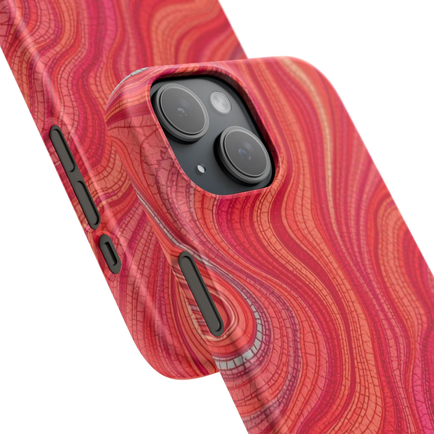 Retro Wavy Red Case