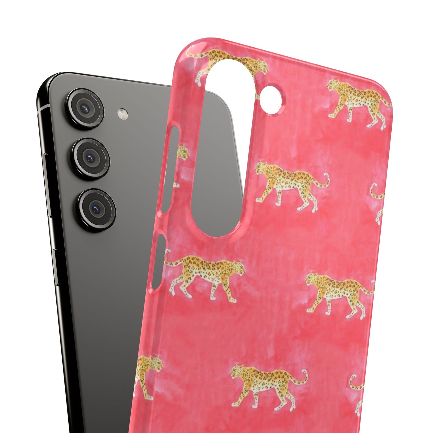 Pink Watercolor Leopard Case