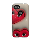 3D Hearts Phone Case