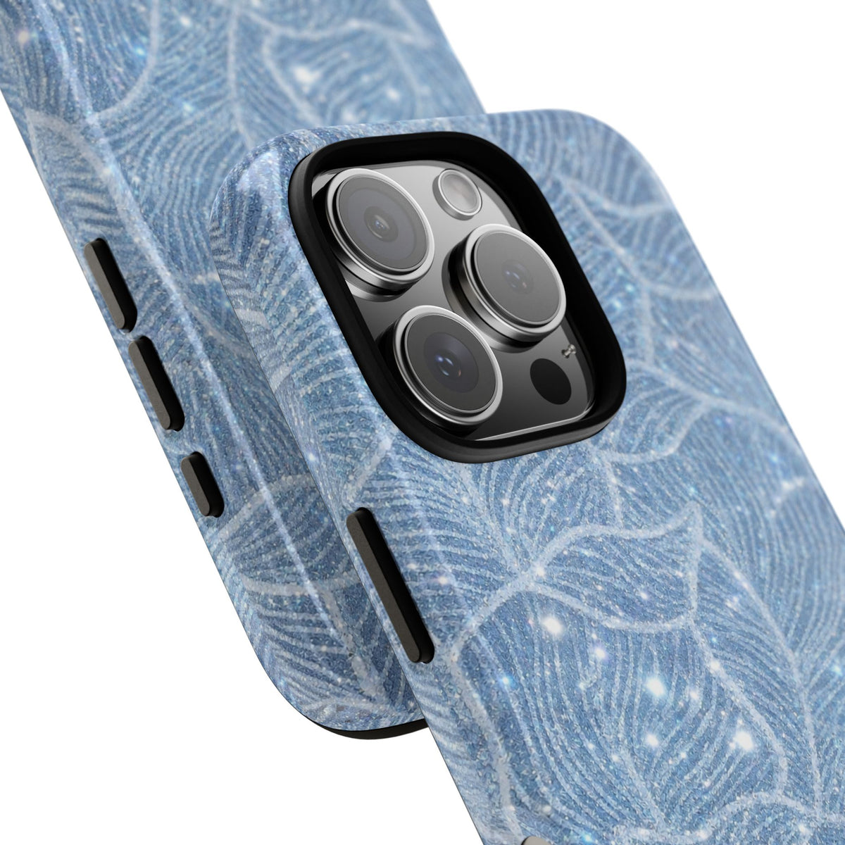 Glacier Blue Floral Tough Case