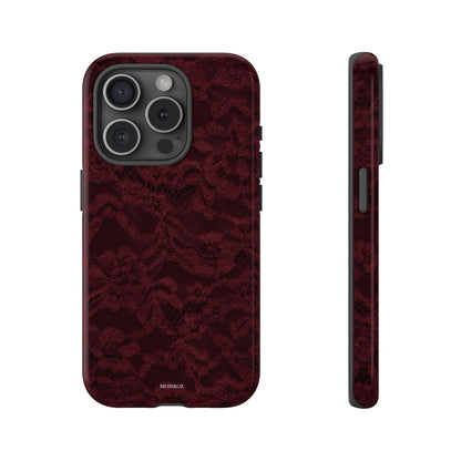 Burgundy Lace Tough Case