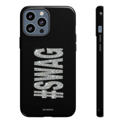 “#SWAG” Black Bling Tough Case