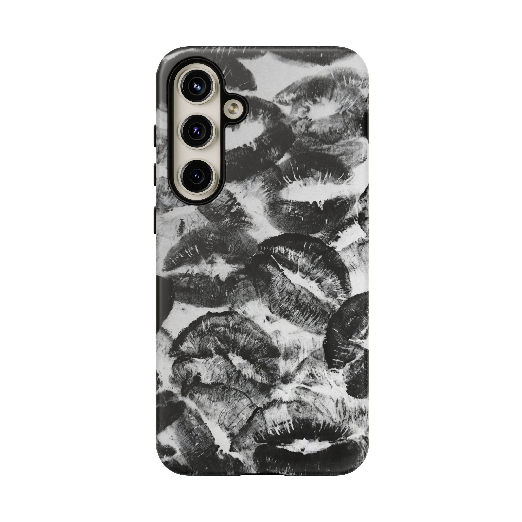 Black and Kiss Design Phone Case