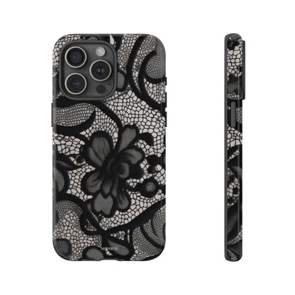 Black Floral Vintage Case