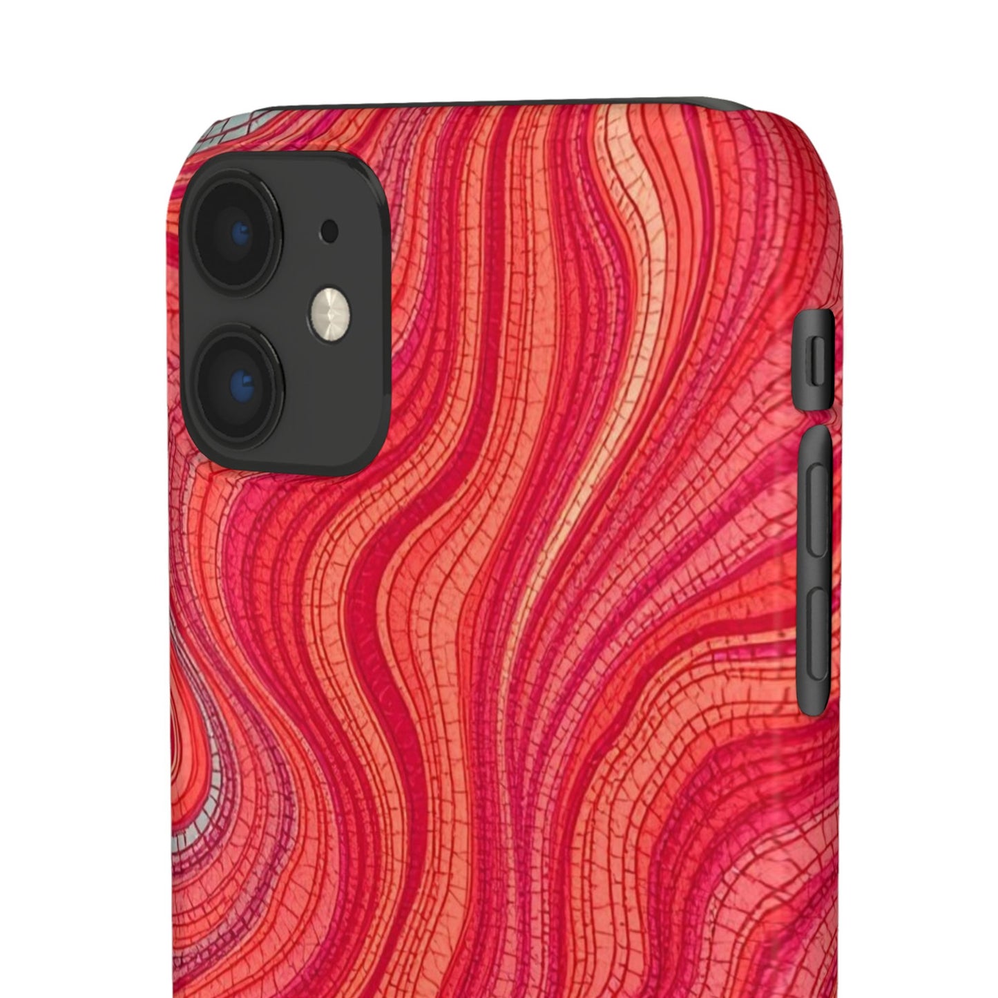 Retro Wavy Red Case
