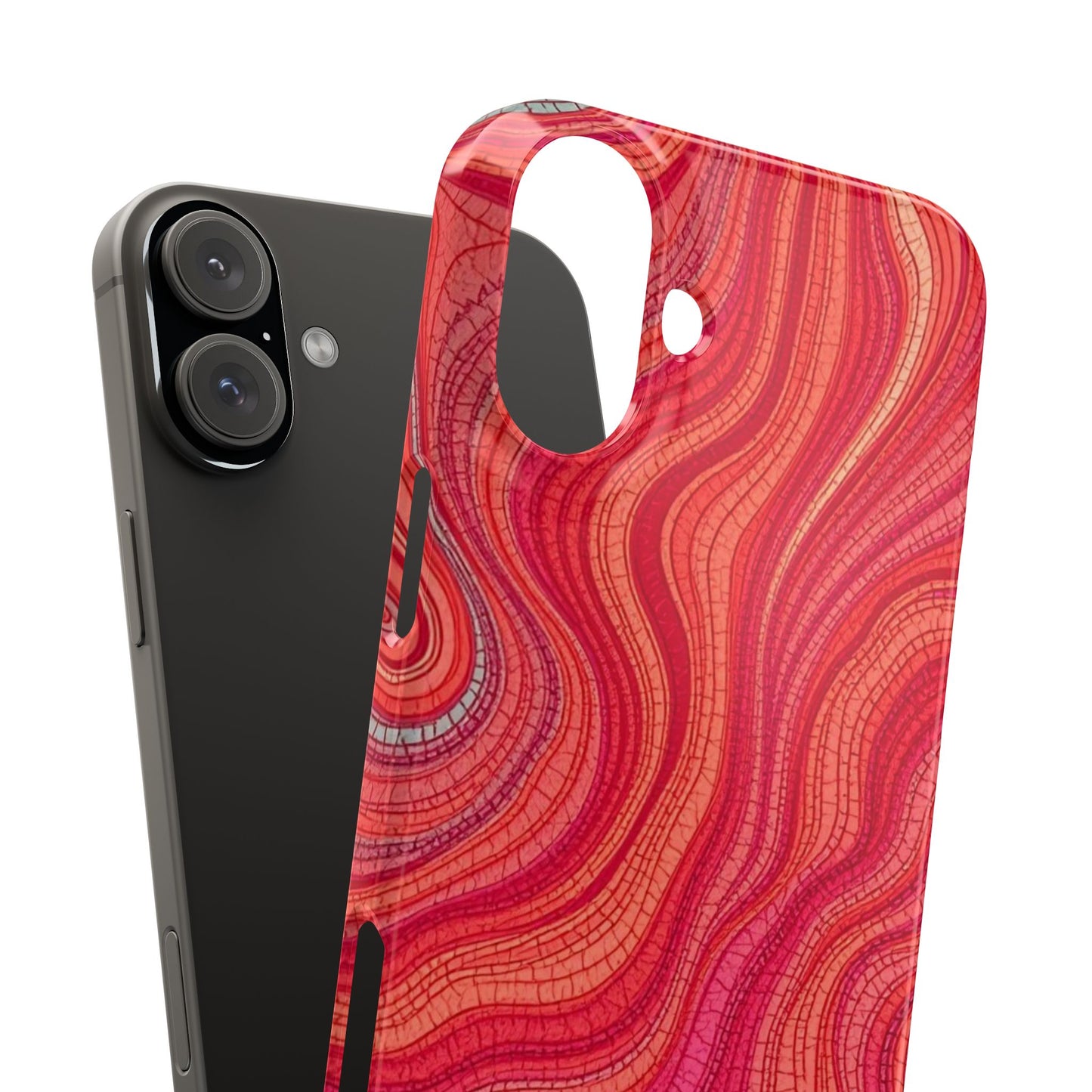 Retro Wavy Red Case