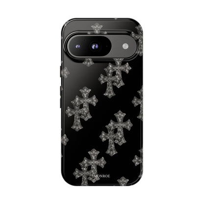 Black Crystal Cross Tough Case