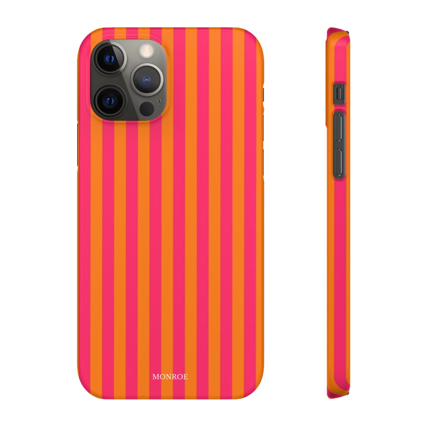 Striped Orange & Pink Case