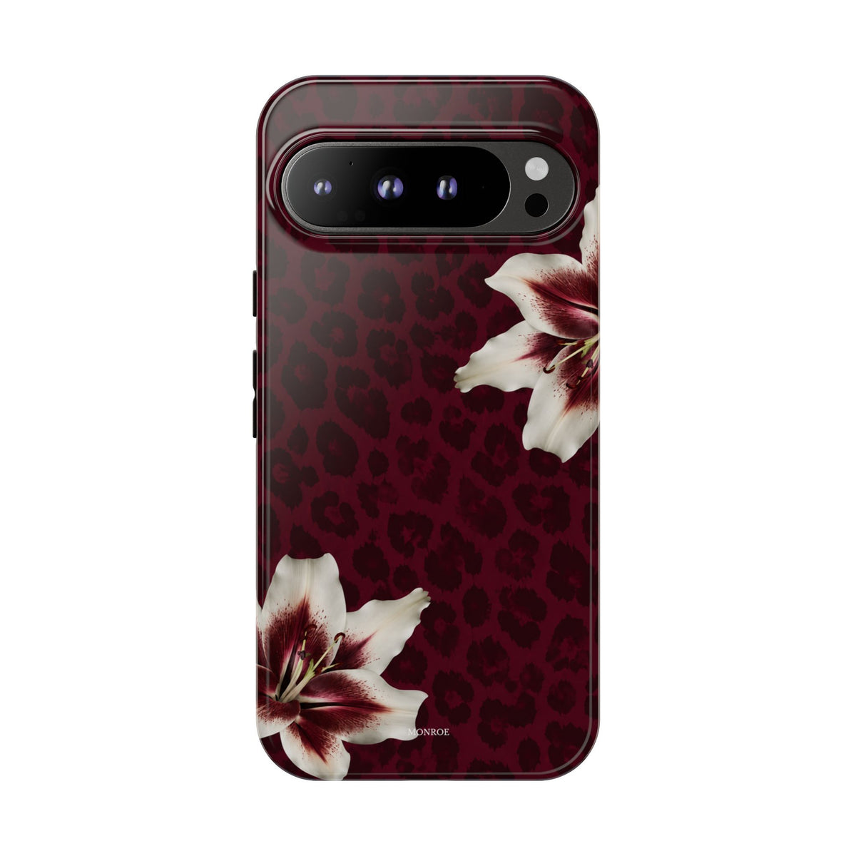 Burgundy Lily Leopard Tough Case